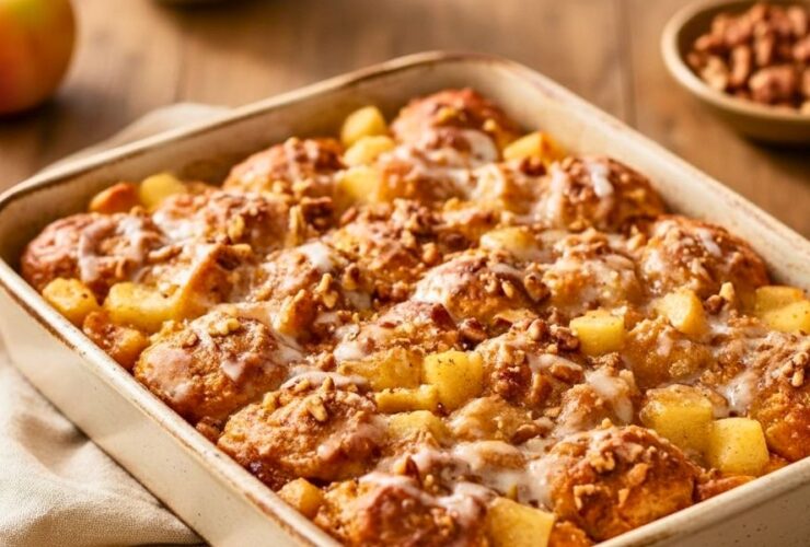 Delicious Apple Fritter Cinnamon Roll Bake Recipe