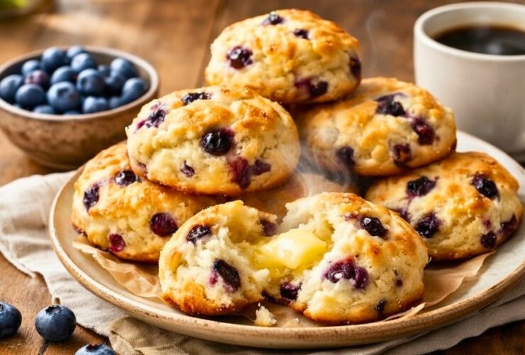 Fluffy Blueberry Biscuits Recipe