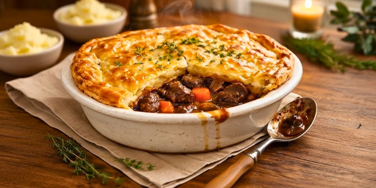 Hairy Bikers Steak and Guinness Pie For Cozy Nights