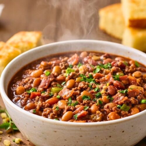 Hearty Slow Cooker Cowboy Beans Recipe