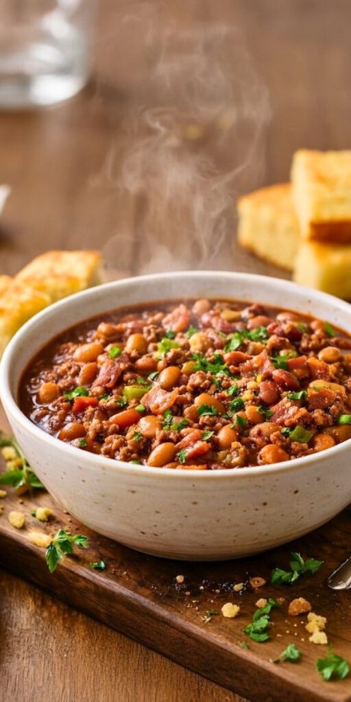 Hearty Slow Cooker Cowboy Beans Recipe