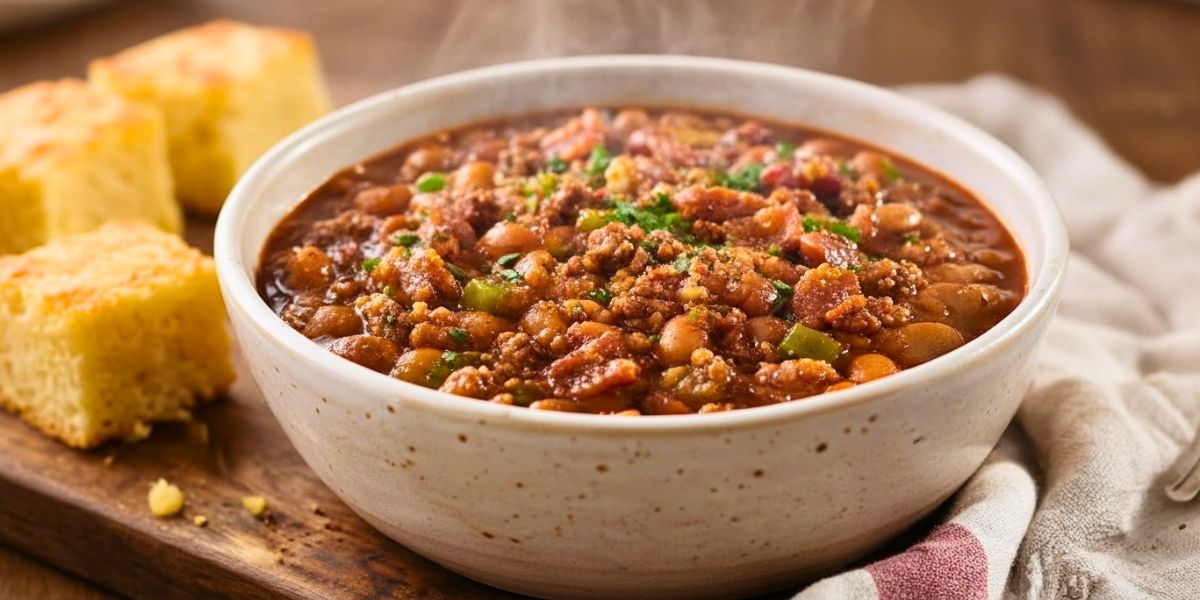 Hearty Slow Cooker Cowboy Beans Recipe