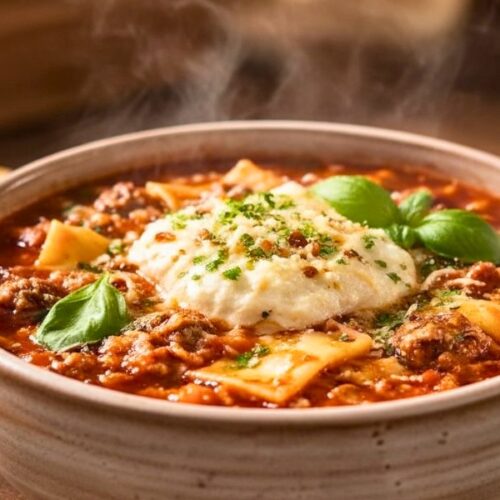 Homemade Lasagna Soup Recipe
