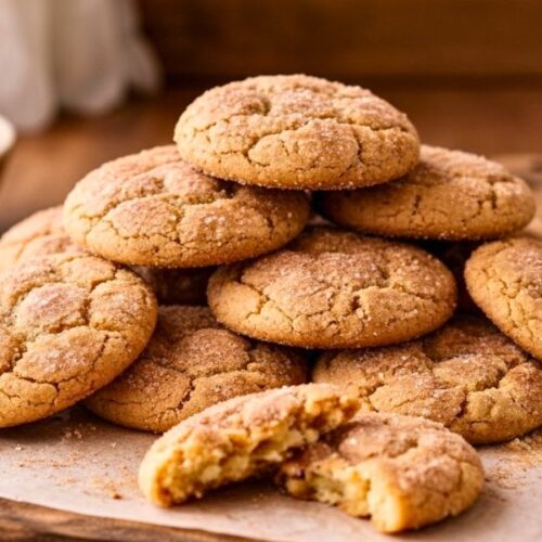 Irresistibly Soft Tasty Churro Crinkle Cookies Recipe