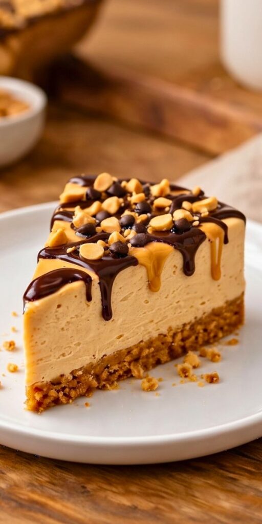 No-Bake Peanut Butter Cheesecake Recipe