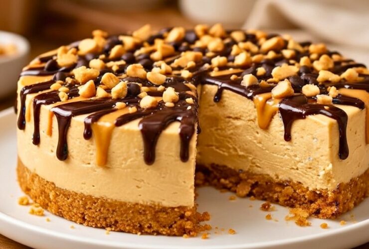 No-Bake Peanut Butter Cheesecake Recipe