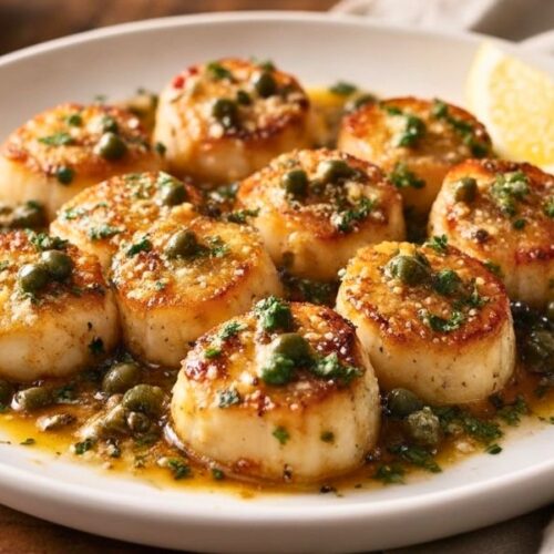 Perfect Pan-Seared Scallops with Brown Butter and Capers Recipe