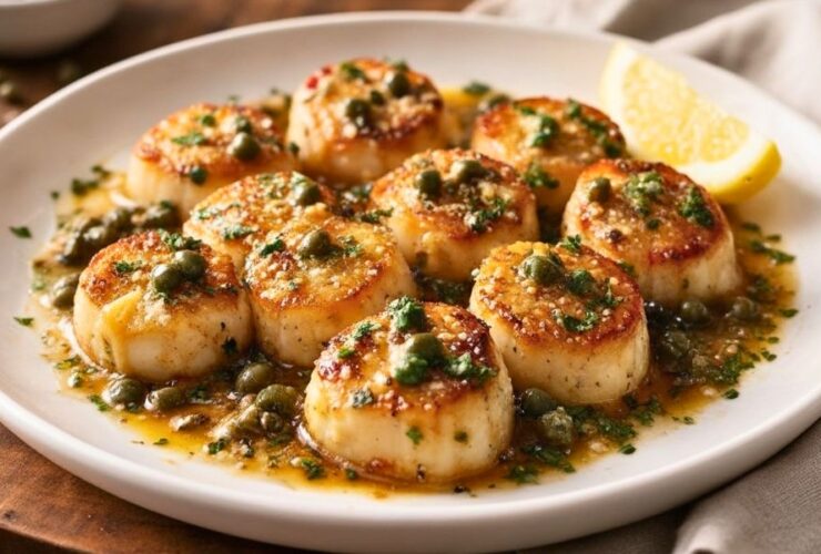 Perfect Pan-Seared Scallops with Brown Butter and Capers Recipe
