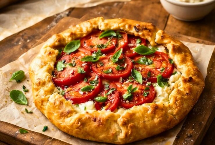 Perfectly Irresistible Rustic Tomato & Ricotta Galette Recipe