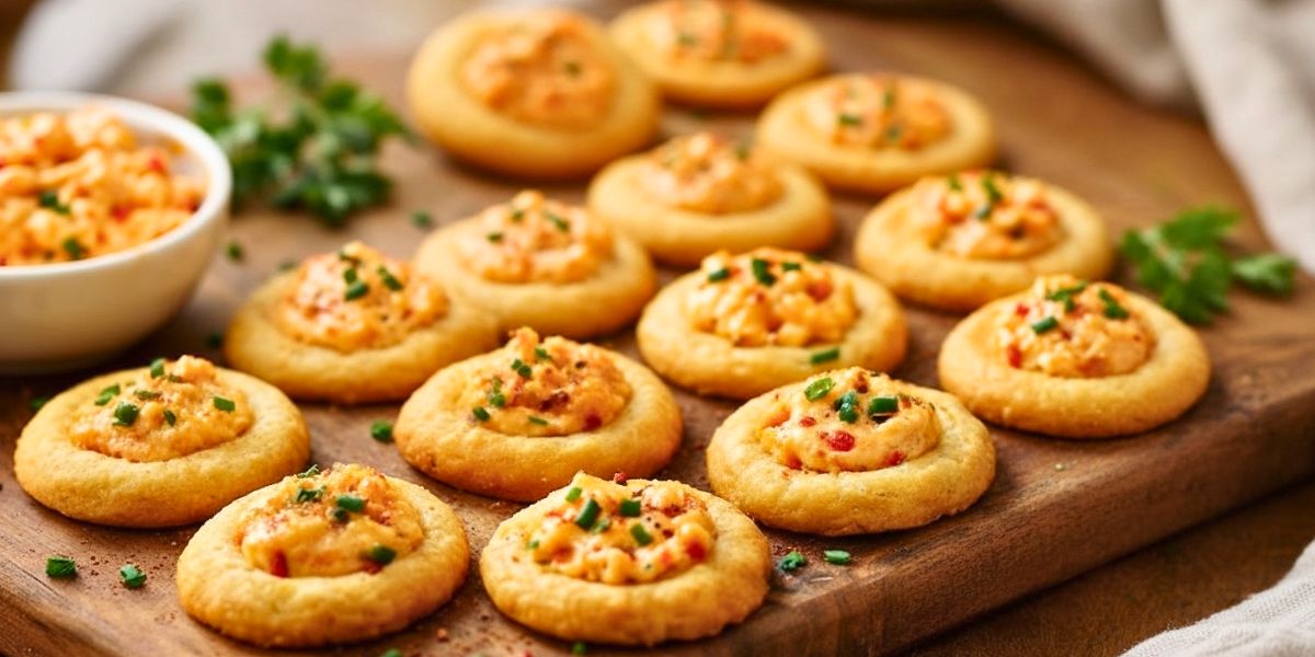 Pimento Cheese Thumbprint Crackers Recipe