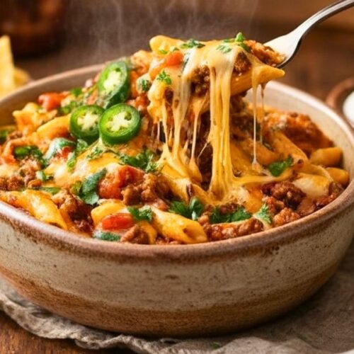 Quick Crockpot Taco Pasta Recipe