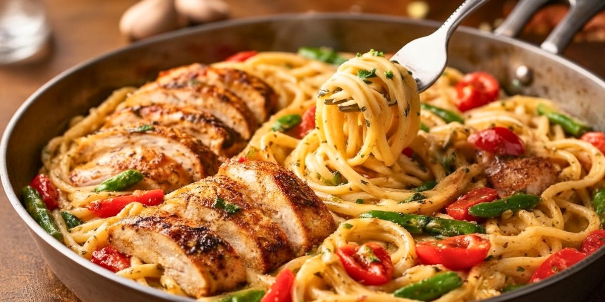 Spicy Cajun Chicken and Linguine in One-Pan Wonder Recipe