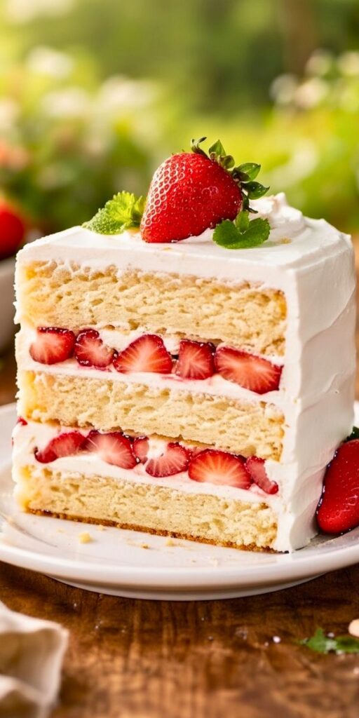 Strawberry Shortcake Layer Cake Recipe