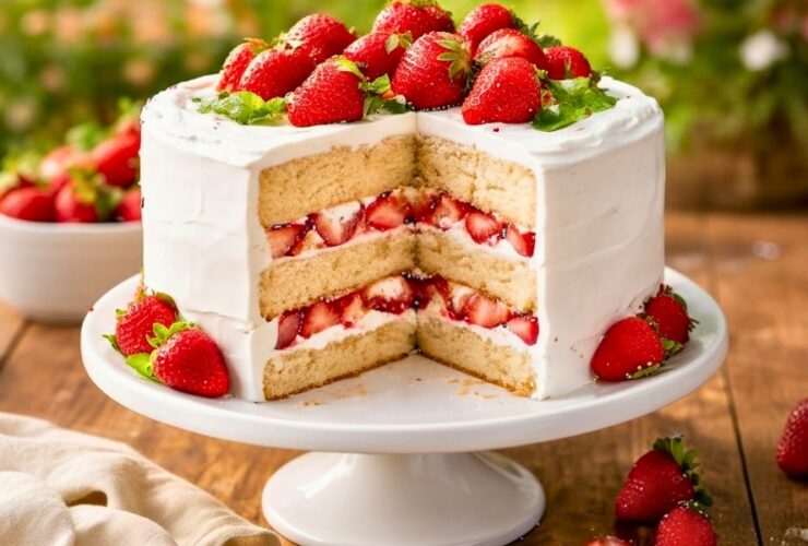 Strawberry Shortcake Layer Cake Recipe