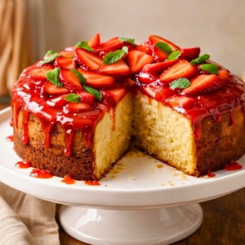 The Best Strawberry Mint Spirit Cake Recipe