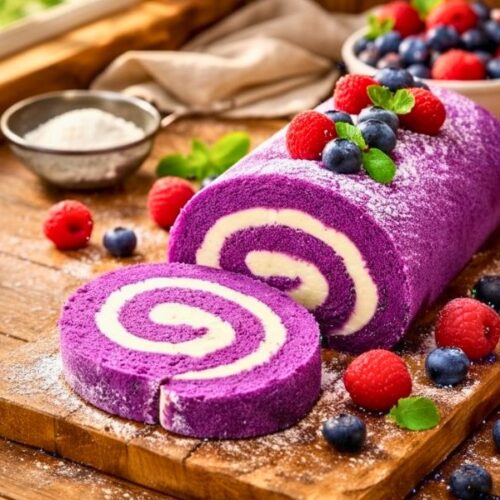 The Ultimate Purple Velvet Cake Roll Recipe