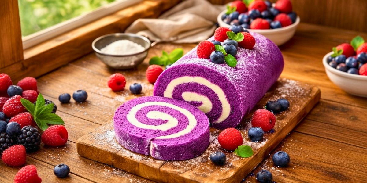 The Ultimate Purple Velvet Cake Roll Recipe