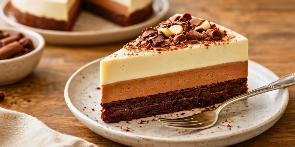 Triple Chocolate Mousse Cake Recipe
