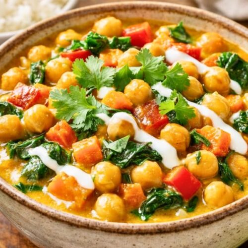 Vegan Chickpea Curry with Vegetables Recipe