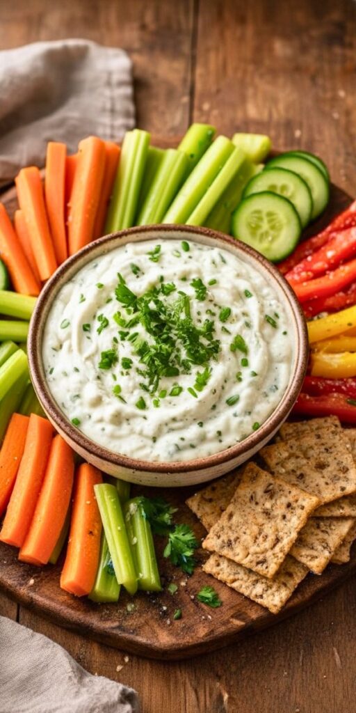Whipped High Protein Cottage Cheese Ranch Dip Recipe
