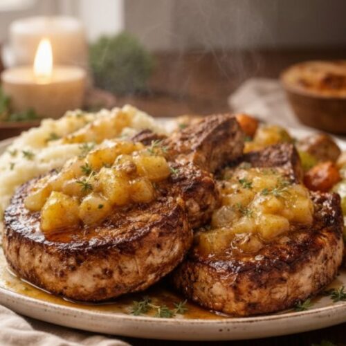 Bobby Flay Pork Chops And Applesauce Recipe