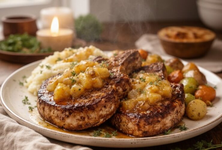 Bobby Flay Pork Chops And Applesauce Recipe