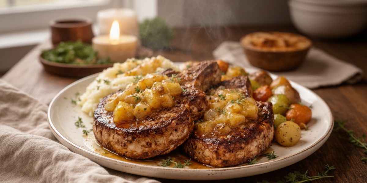 Bobby Flay Pork Chops And Applesauce Recipe