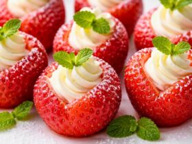 Bobby Flay Strawberries Filled With Clotted Cream Recipe