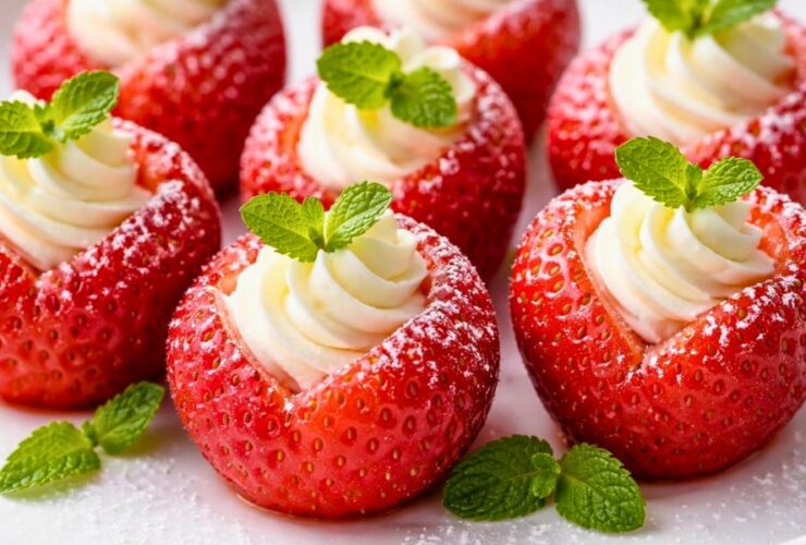 Bobby Flay Strawberries Filled With Clotted Cream Recipe