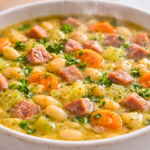 Cozy Ham & Bean Soup Recipe