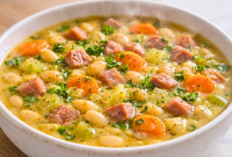 Cozy Ham & Bean Soup Recipe