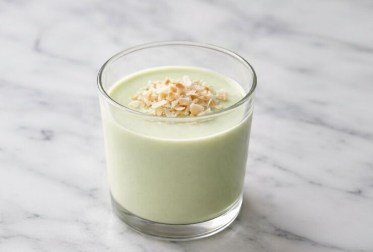 Creamy Pandan Coconut Panna Cotta Recipe