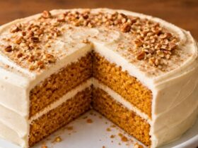 Delicious Olive Oil Pumpkin Cake With Salted Maple Cream Recipe