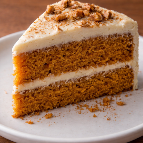 Delicious Olive Oil Pumpkin Cake With Salted Maple Cream Recipe