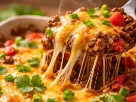 Savory Easy Keto Ground Beef Taco Casserole Recipe