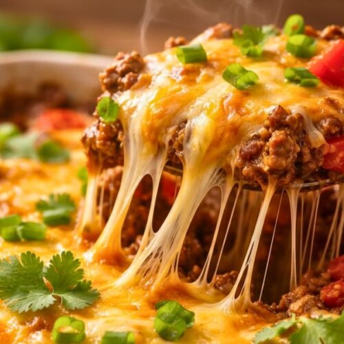 Savory Easy Keto Ground Beef Taco Casserole Recipe