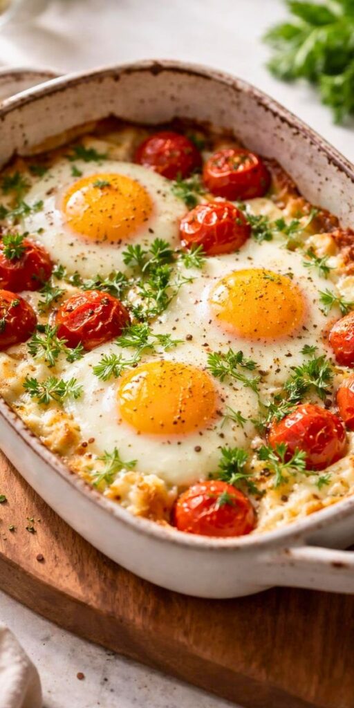 Baked Feta Eggs Recipe