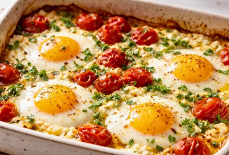 Baked Feta Eggs Recipe