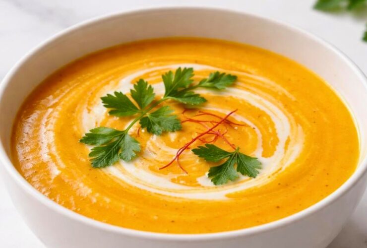 Bobby Flay Roasted Butternut Squash And Saffron Soup Recipe