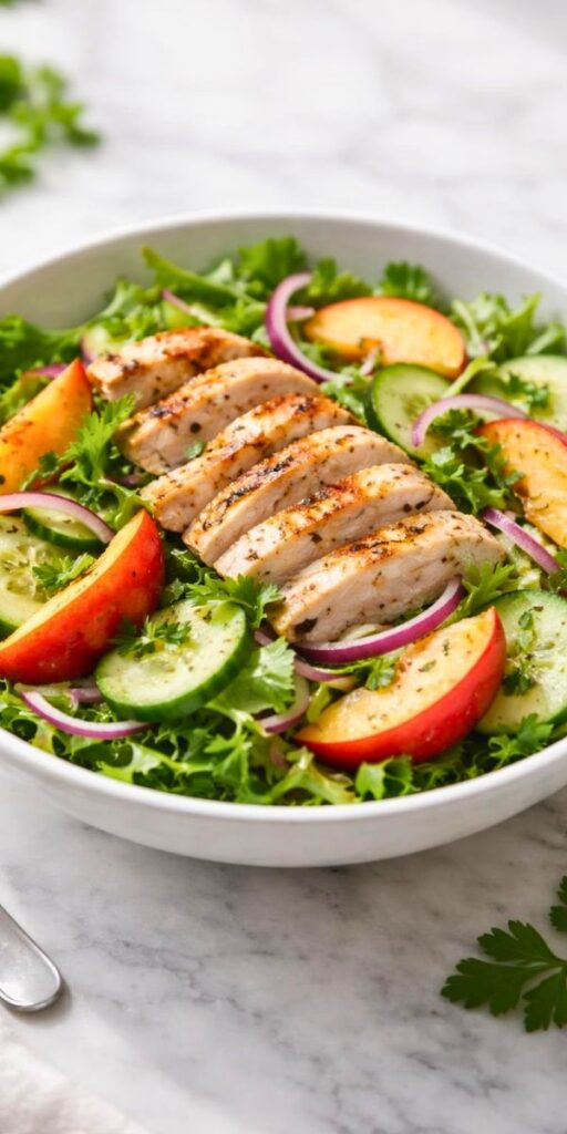 Chicken, Cucumber and Nectarine Salad Recipe