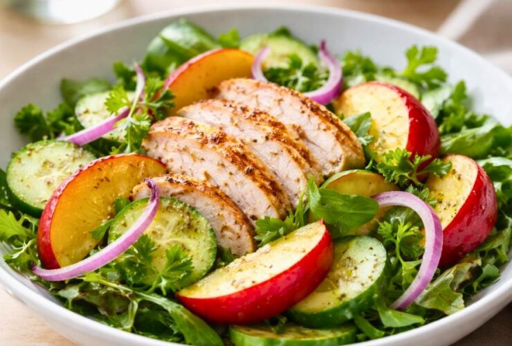 Chicken, Cucumber and Nectarine Salad Recipe