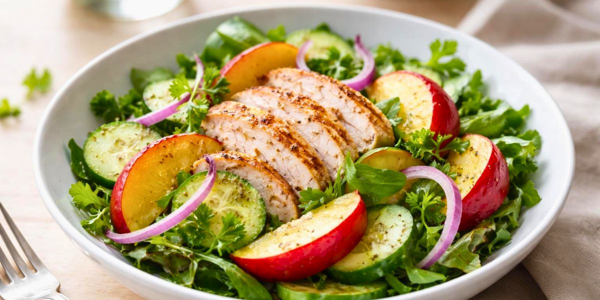 Chicken, Cucumber and Nectarine Salad Recipe