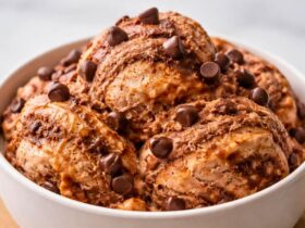 Chocolate Peanut Butter Ice Cream (4 Ingredients Only)