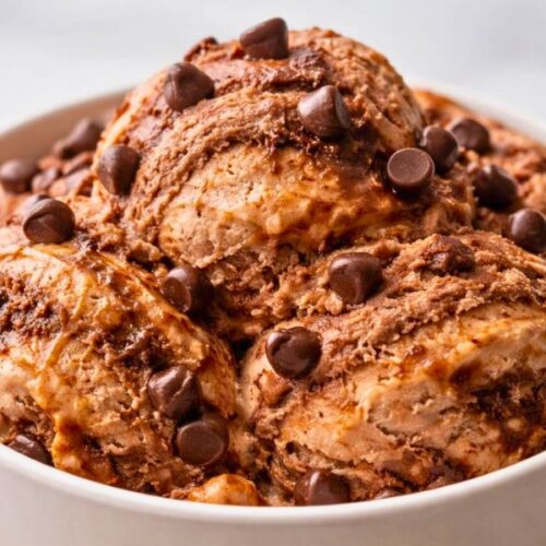 Chocolate Peanut Butter Ice Cream (4 Ingredients Only)