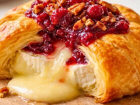 Cranberry Pecan Brie Wrapped In Puff Pastry Recipe