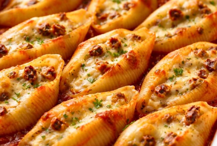 Creamy Sun-Dried Tomato and Ricotta Stuffed Shells Recipe