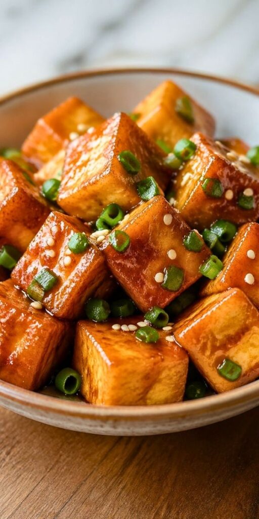 Crispy Honey Garlic Tofu Recipe