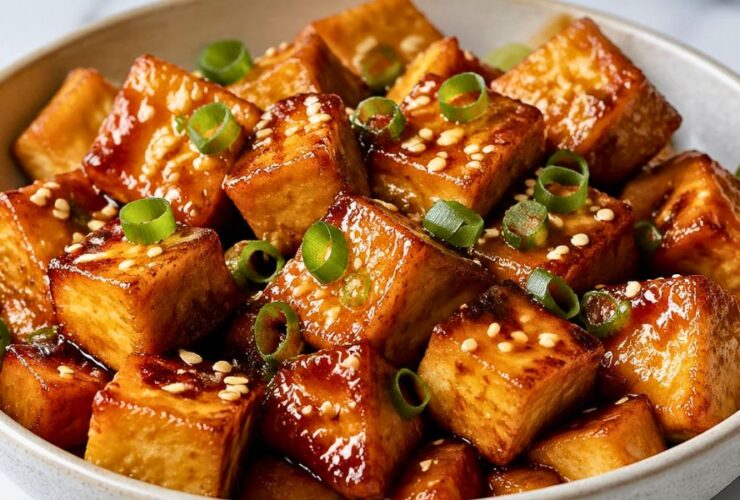 Crispy Honey Garlic Tofu Recipe
