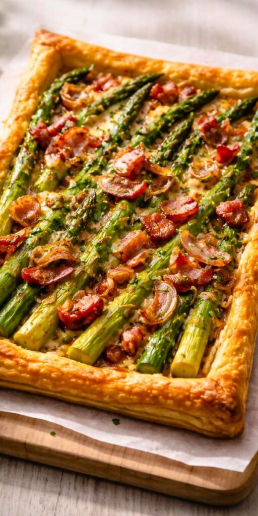Delicious Asparagus, Bacon & Shallot Tart Recipe