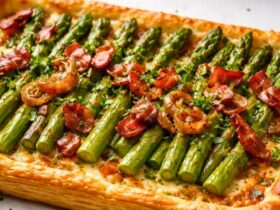 Delicious Asparagus, Bacon & Shallot Tart Recipe